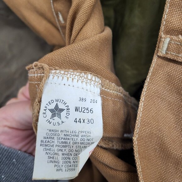 Vintage Carhartt Canvas Brush/Briar/Bird Pants Men's 44x30 1989 USA Union Made - Picture 5 of 9